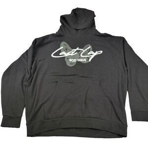 Rod Wave Last Lap Hoodie Mens 2XL Black Tour Dates Rap Merch Pullover (968)